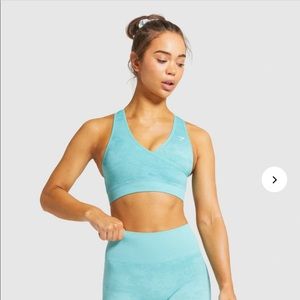 Gymshark Adapt Camo Sports Bra Light Green